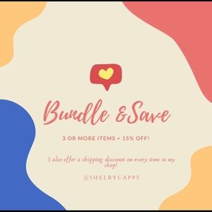 Bundle & Save + Shipping Discount ❤️